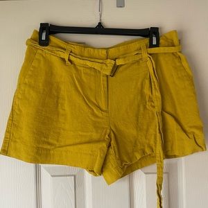LOFT Gold/ Mustard Yellow Shorts